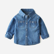 Boys Fashion Casual Denim Shirt