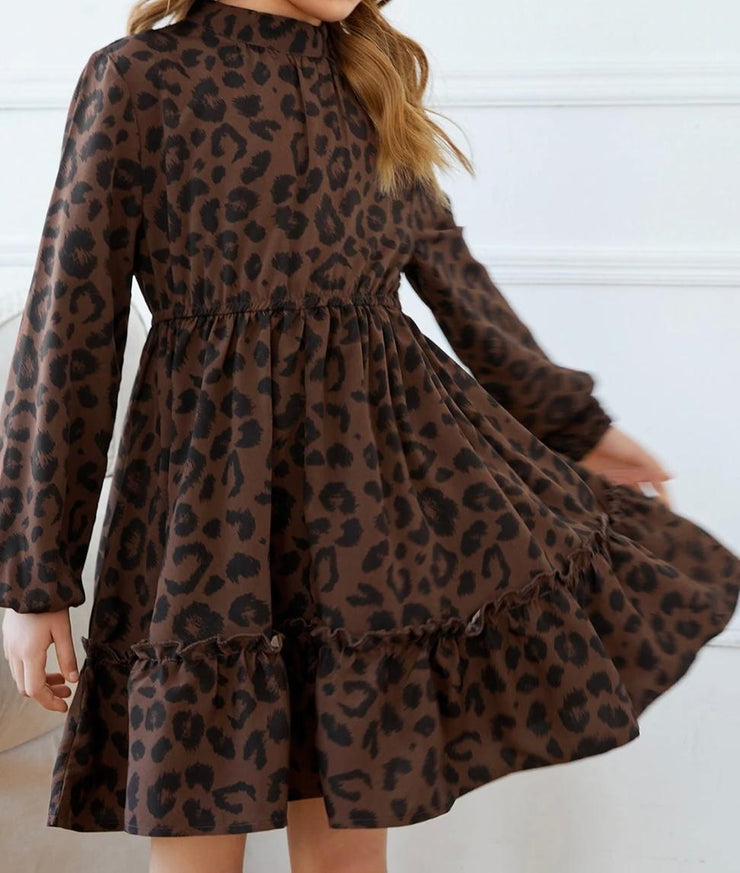 Girls Leopard Dress