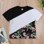 Boys Floral printed Short Sleeve T-Shirt