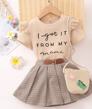 Toddler girl skirt set